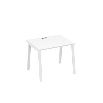 А4 Б3 022 БП (Белый премиум/Белый) Стол письменный на металлокаркасе TRE