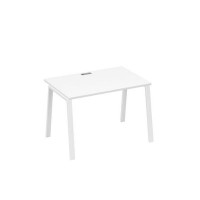 А4 Б3 023 БП (Белый премиум/Белый) Стол письменный на металлокаркасе TRE