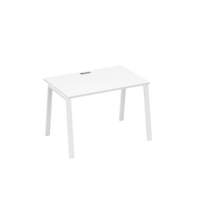 А4 Б3 023 БП (Белый премиум/Белый) Стол письменный на металлокаркасе TRE