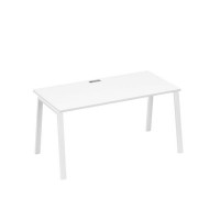 А4 Б3 025 БП (Белый премиум/Белый) Стол письменный на металлокаркасе TRE