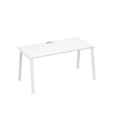 А4 Б3 025 БП (Белый премиум/Белый) Стол письменный на металлокаркасе TRE