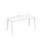 А4 Б3 025 БП (Белый премиум/Белый) Стол письменный на металлокаркасе TRE