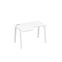 А4 Б3 041 БП (Белый премиум/Белый) Стол эргономичный левый "Классика" на металлокаркасе TRE