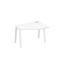 А4 Б3 052 БП (Белый премиум/Белый) Стол эргономичный правый "Техно" на металлокаркасе TRE