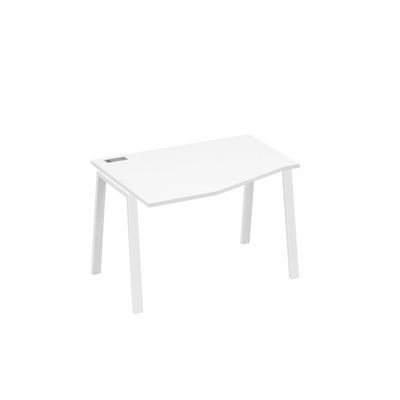 А4 Б3 061 БП (Белый премиум/Белый) Стол эргономичный левый "Техно" на металлокаркасе TRE