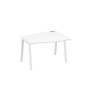 А4 Б3 062 БП (Белый премиум/Белый) Стол эргономичный правый "Техно" на металлокаркасе TRE