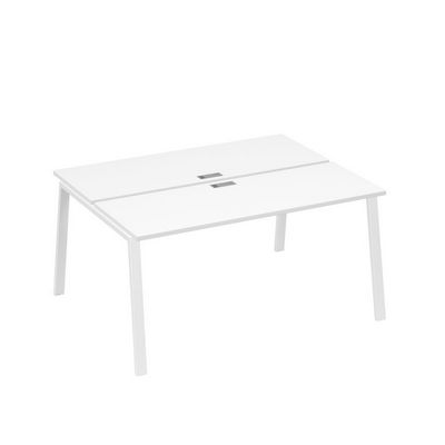 А4 Б3 172 БП (Белый премиум/Белый) Рабочая станция на каркасе TRE столы 2х160