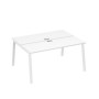А4 Б3 172 БП (Белый премиум/Белый) Рабочая станция на каркасе TRE столы 2х160