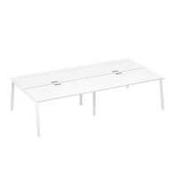 А4 Б3 178-2 БП (Белый премиум/Белый) Рабочая станция металлокаркас TRE 4х160