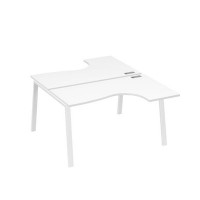 А4 Б3 181 БП (Белый премиум/Белый) Рабочая станция опоры TRE столы 2х140 Классика