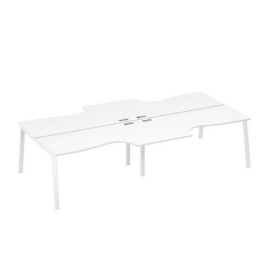 А4 Б3 185-2 БП (Белый премиум/Белый) Станция рабочая TRE 4х160 со столами Классика