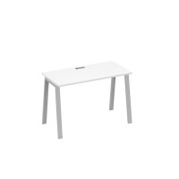А4 С3 003 БП (Белый премиум/Серый) Стол письменный на металлокаркасе TRE