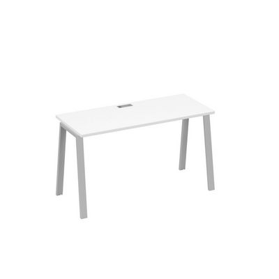 А4 С3 004 БП (Белый премиум/Серый) Стол письменный на металлокаркасе TRE