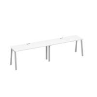 А4 С3 005-2 БП (Белый премиум/Серый) Рабочая станция 2х160 опоры TRE