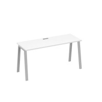 А4 С3 005 БП (Белый премиум/Серый) Стол письменный на металлокаркасе TRE