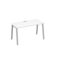 А4 С3 014 БП (Белый премиум/Серый) Стол письменный на металлокаркасе TRE
