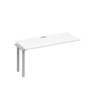 А4 С3 015-1 БП (Белый премиум/Серый) Секция стола 160 рабочей станции на каркасе TRE