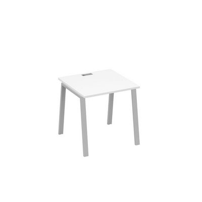 А4 С3 021 БП (Белый премиум/Серый) Стол письменный на металлокаркасе TRE