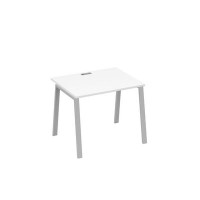 А4 С3 022 БП (Белый премиум/Серый) Стол письменный на металлокаркасе TRE