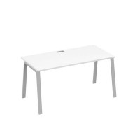 А4 С3 025 БП (Белый премиум/Серый) Стол письменный на металлокаркасе TRE