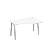 А4 С3 054 БП (Белый премиум/Серый) Стол эргономичный правый "Техно" на металлокаркасе TRE
