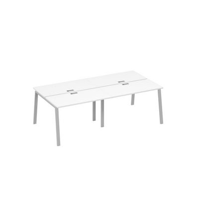 А4 С3 170-2 БП (Белый премиум/Серый) Станция 4х120 рабочая с металлокаркасом TRE