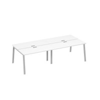 А4 С3 171-2 БП (Белый премиум/Серый) Станция 4х140 рабочая с металлокаркасом TRE