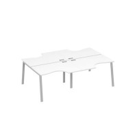 А4 С3 183-2 БП (Белый премиум/Серый) Станция рабочая TRE 4х120 со столами Классика