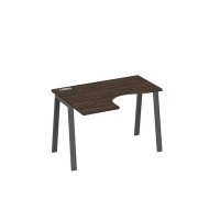 А4 А3 031 ДР (Дуб ристретто/Антрацит) Стол эргономичный левый "Классика" на металлокаркасе TRE