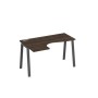 А4 А3 033 ДР (Дуб ристретто/Антрацит) Стол эргономичный левый "Классика" на металлокаркасе TRE