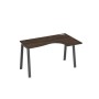 А4 А3 034 ДР (Дуб ристретто/Антрацит) Стол эргономичный правый "Классика" на металлокаркасе TRE