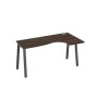 А4 А3 036 ДР (Дуб ристретто/Антрацит) Стол эргономичный правый "Классика" на металлокаркасе TRE