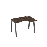 А4 А3 042 ДР (Дуб ристретто/Антрацит) Стол эргономичный правый "Классика" на металлокаркасе TRE