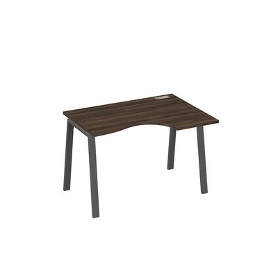 А4 А3 042 ДР (Дуб ристретто/Антрацит) Стол эргономичный правый "Классика" на металлокаркасе TRE