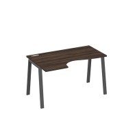 А4 А3 043 ДР (Дуб ристретто/Антрацит) Стол эргономичный левый "Классика" на металлокаркасе TRE