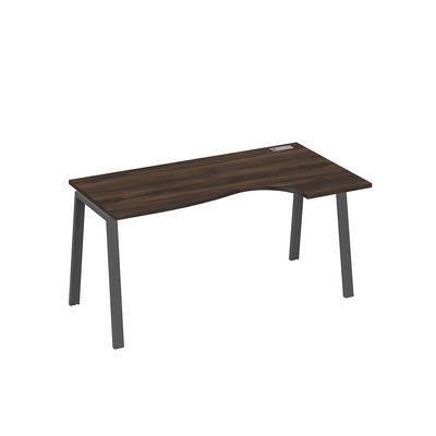 А4 А3 046 ДР (Дуб ристретто/Антрацит) Стол эргономичный правый "Классика" на металлокаркасе TRE