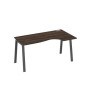 А4 А3 046 ДР (Дуб ристретто/Антрацит) Стол эргономичный правый "Классика" на металлокаркасе TRE