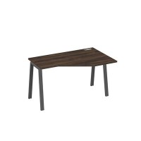 А4 А3 054 ДР (Дуб ристретто/Антрацит) Стол эргономичный правый "Техно" на металлокаркасе TRE