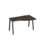 А4 А3 054 ДР (Дуб ристретто/Антрацит) Стол эргономичный правый "Техно" на металлокаркасе TRE
