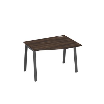 А4 А3 062 ДР (Дуб ристретто/Антрацит) Стол эргономичный правый "Техно" на металлокаркасе TRE