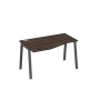 А4 А3 063 ДР (Дуб ристретто/Антрацит) Стол эргономичный левый "Техно" на металлокаркасе TRE