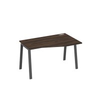 А4 А3 064 ДР (Дуб ристретто/Антрацит) Стол эргономичный правый "Техно" на металлокаркасе TRE
