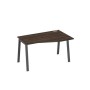 А4 А3 064 ДР (Дуб ристретто/Антрацит) Стол эргономичный правый "Техно" на металлокаркасе TRE