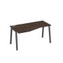 А4 А3 065 ДР (Дуб ристретто/Антрацит) Стол эргономичный левый "Техно" на металлокаркасе TRE