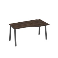 А4 А3 066 ДР (Дуб ристретто/Антрацит) Стол эргономичный правый "Техно" на металлокаркасе TRE