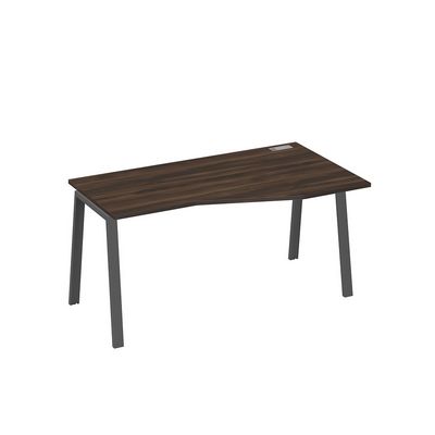 А4 А3 066 ДР (Дуб ристретто/Антрацит) Стол эргономичный правый "Техно" на металлокаркасе TRE