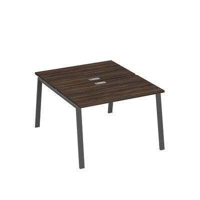 А4 А3 173 ДР (Дуб ристретто/Антрацит) Рабочая станция на каркасе TRE столы 2х120