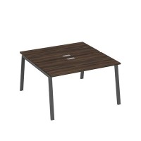 А4 А3 174 ДР (Дуб ристретто/Антрацит) Рабочая станция на каркасе TRE столы 2х140