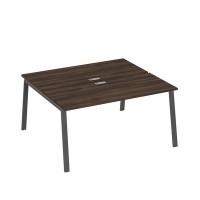 А4 А3 175 ДР (Дуб ристретто/Антрацит) Рабочая станция на каркасе TRE столы 2х160