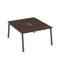 А4 А3 177 ДР (Дуб ристретто/Антрацит) Рабочая станция на каркасе TRE столы 2х140